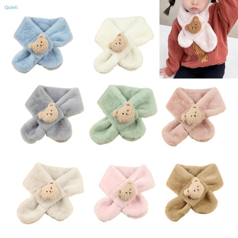 Quieti Cachecol Infantil Quente E Macio, Bonito Desenho Animado, Aquecedor Para Bebê Meninos Meninas