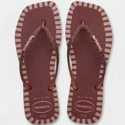 Chinelo Havaianas Slim Glitter Contour Feminino