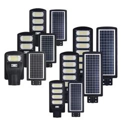 Luminaria Poste/Pública Com Placa Solar 50W/100W/150W/200W/250W/300W Branco Frio 6500K