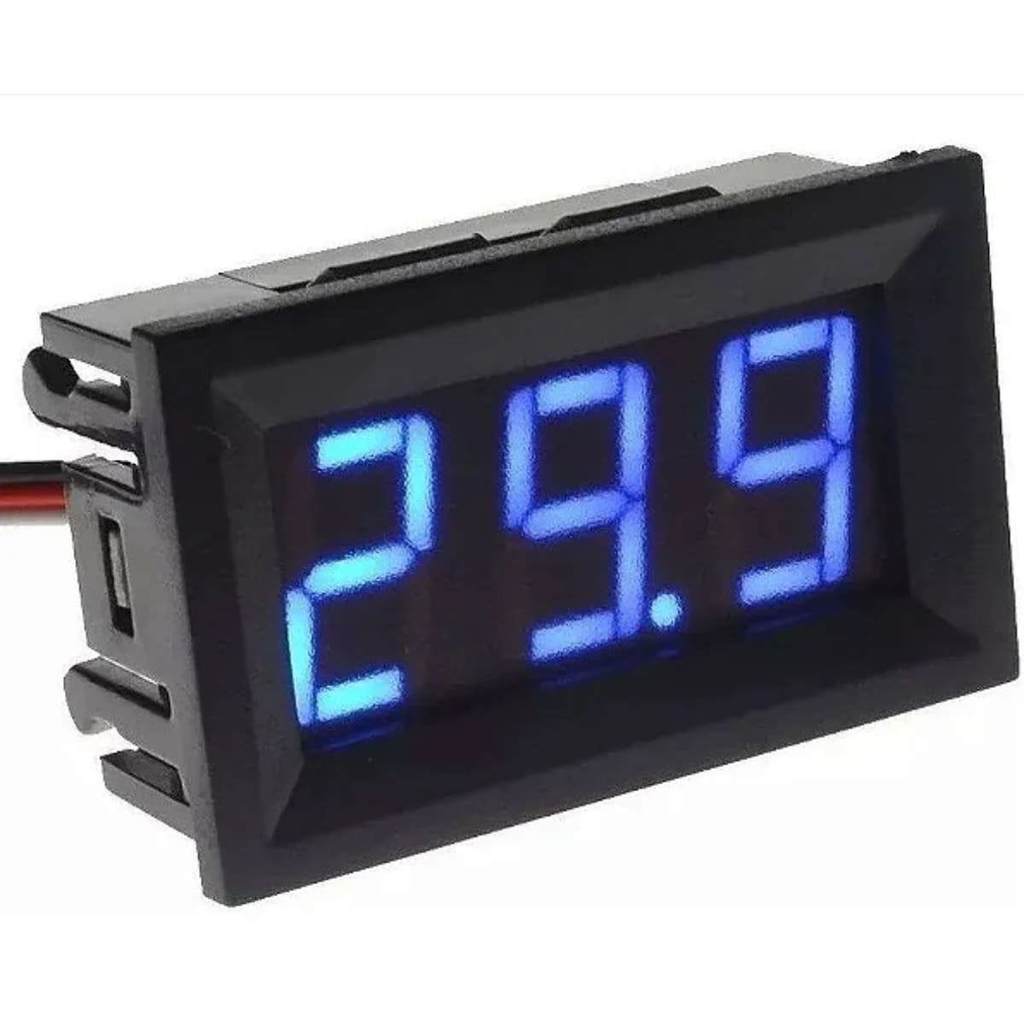 Voltímetro Digital LED DC 4,5V a 30V Universal para Carro, Moto, Caminhão e Som Automotivo · foto 2