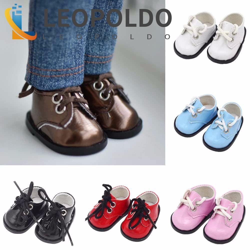 LEOPOLDO 1 Par De Sandálias De Boneca OB11 , Sapatos Artesanais DIY 12 BJD De Couro OB11 Da Moda 5.5 * 2.8cm
