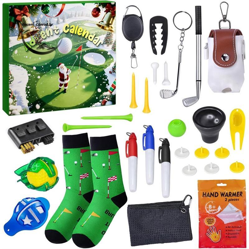 Conjunto De Golfe 2025 Calendário Do Advento Para Adultos Homens Menino Acessórios Esportivos Decorações De Contagem Reg