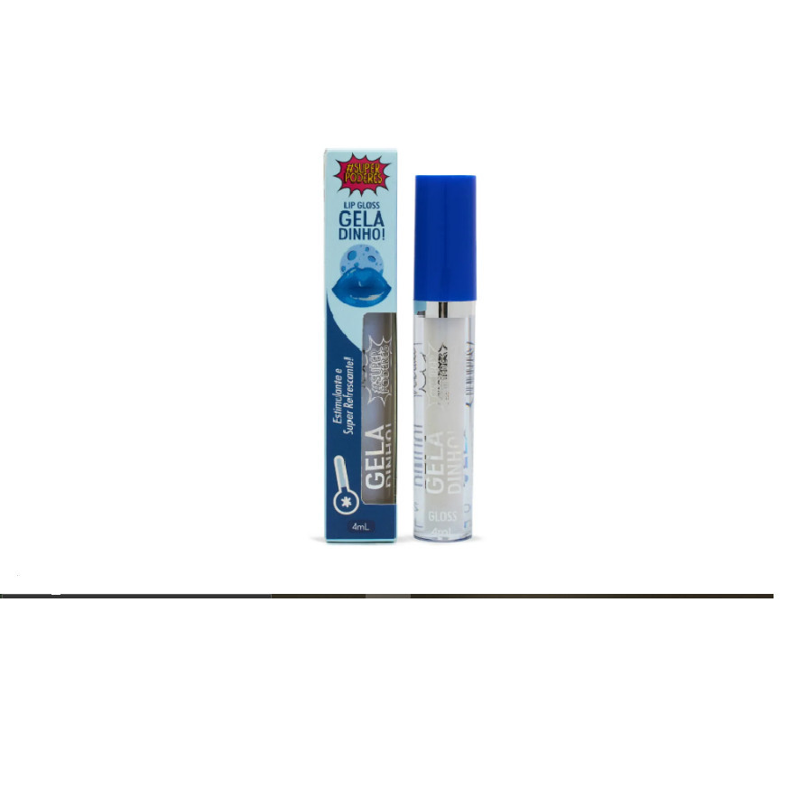 1 Unidade De Gloss Labial Lip Gloss Geladinho Estimulante Super Refrescante Super Poderes