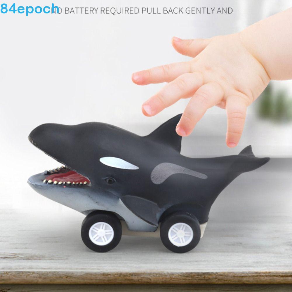 BREPOCH Press and Go Car Toy , Bonito Baleia Tubarão Golfinho Inércia Carro Brinquedo , Mini Assassina Puxar Para Trás D