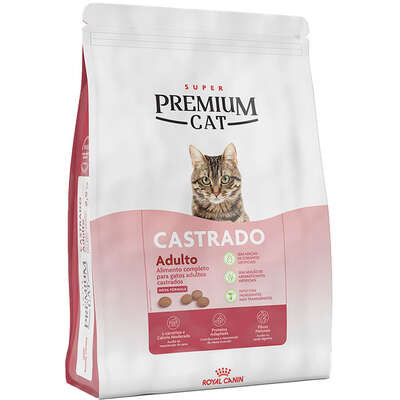 Ração Seca Royal Canin Premium Cat para Gatos Adultos Castrados 10kg