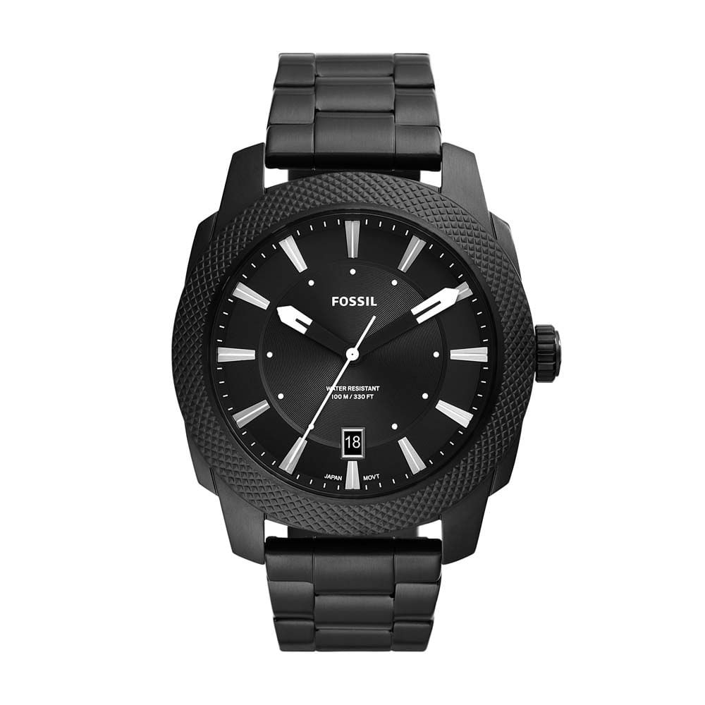 Relógio Fossil Masculino Machine Preto - FS5971/1PN