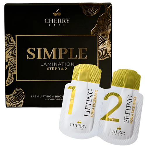 Simple Lamination Para Lash Lifting E Brow Lamination Cherry Lash Extensão de Cílios Sobrancelha