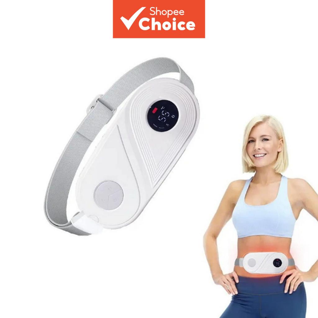 Massageador abdominal, Massageador térmico para alívio de cólicas menstruais, cinto avançado de massagem térmica com