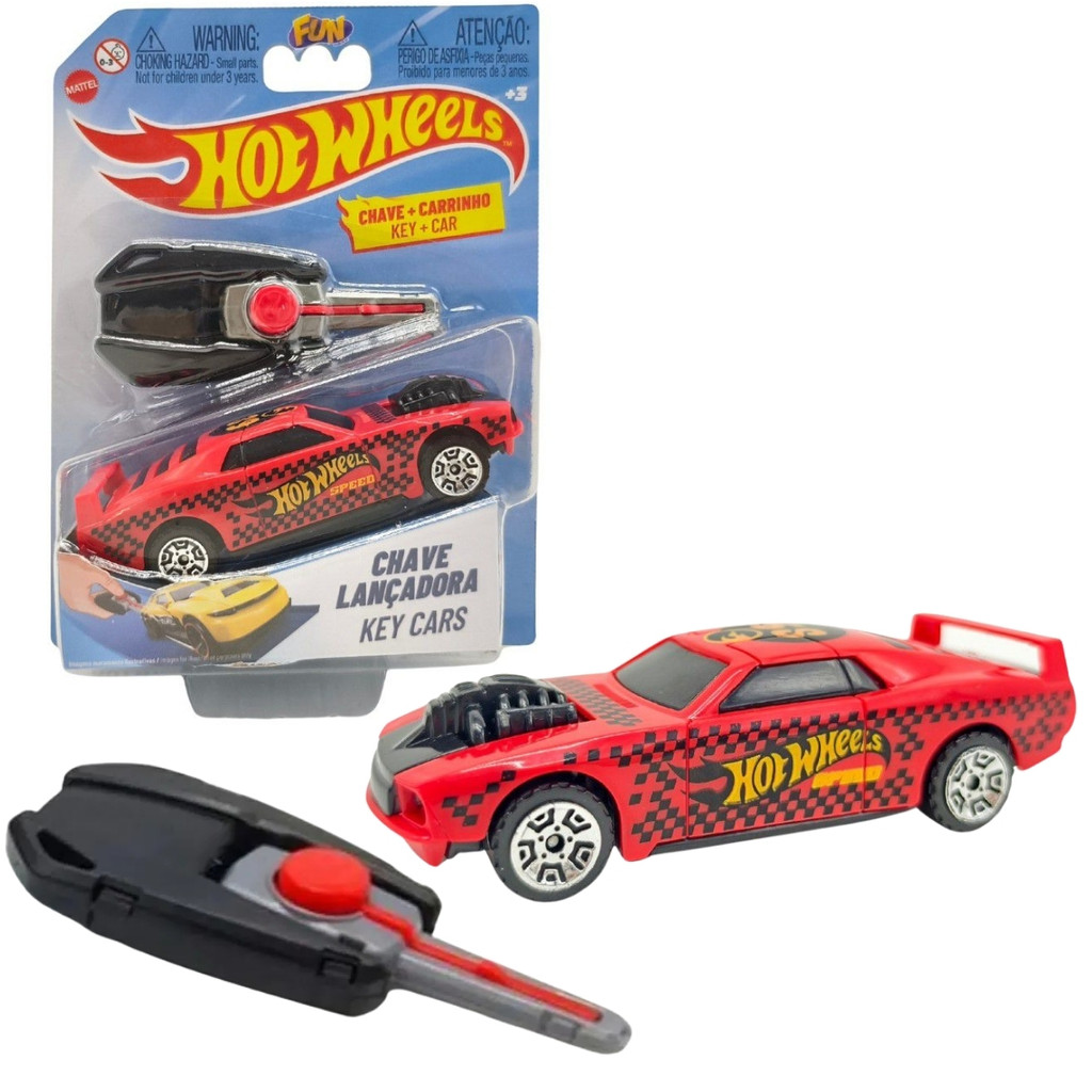 Hot Wheels Carrinho chave Lançadora Vermelho F00034G Mattel em Oferta na Shopee