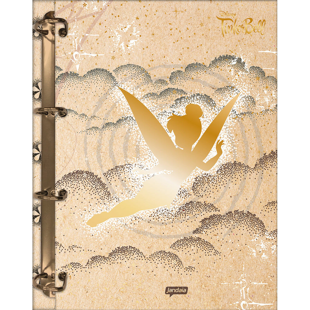 Fichário Tinker Bell Caderno Argolado Universitário Colegial 176×250mm em Oferta na Shopee