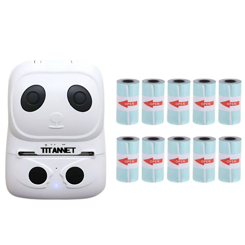 Impressora De Etiquetas Bluetooth Com 20 Bobinas Etiquetas