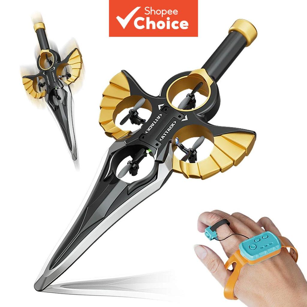 RC Espada Voadora 2.4G 2CH Controle Remoto 4 Eixos Lutador Legal Controle Remoto Espada Voadora Manobras Aéreas RC