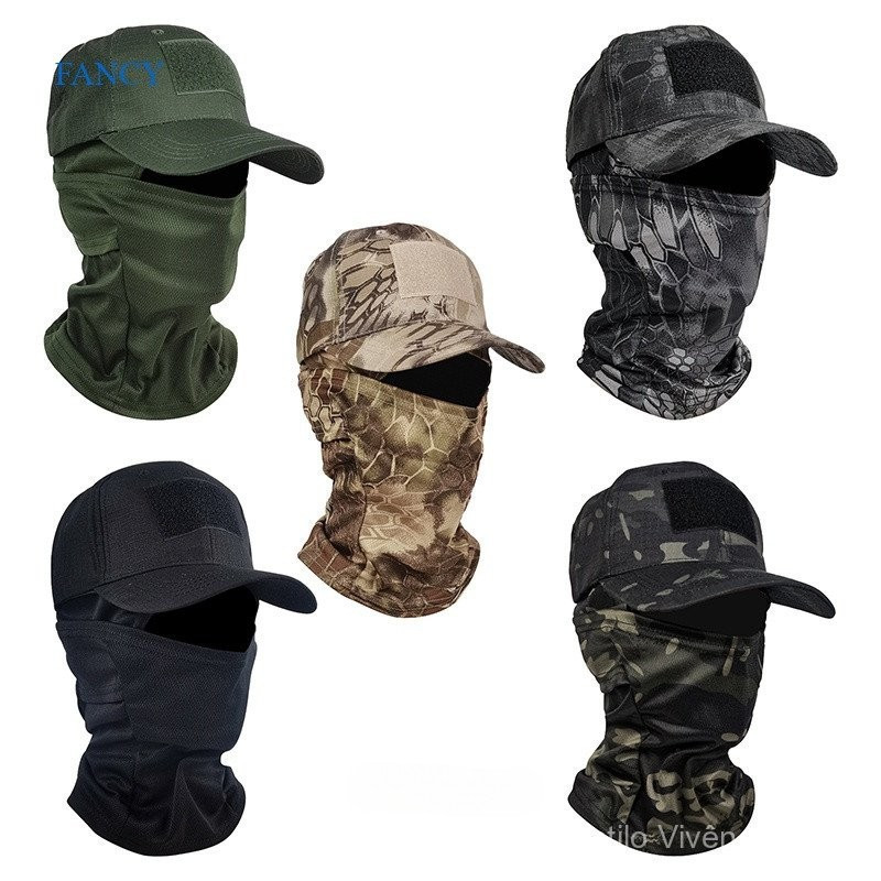 BBYTER Homens Camuflagem Balaclava Máscara Facial Completa Caminhada Ciclismo Caça Exército Bicicleta Militar Capa Tátic