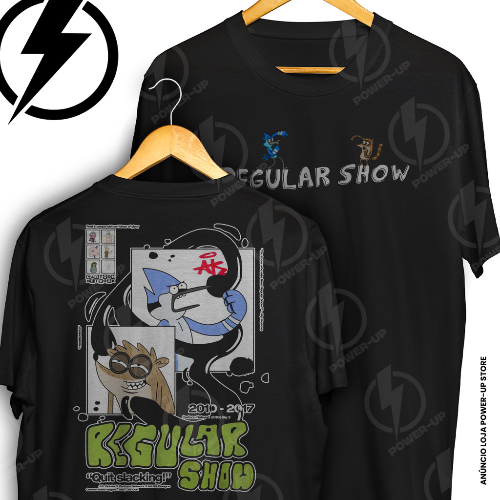 Camiseta Apenas Um Show Regular Show Mordecai E Rigby Frente E Verso Blusa Camisa 100% Algodão em Oferta na Shopee