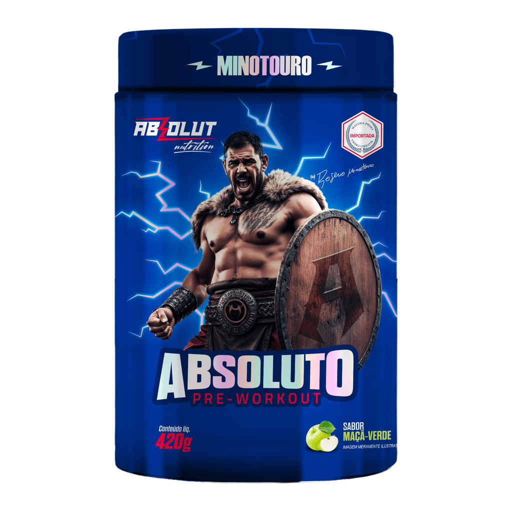 Pré Treino ABSOLUTO Maçã Verde 420g em Oferta na Shopee