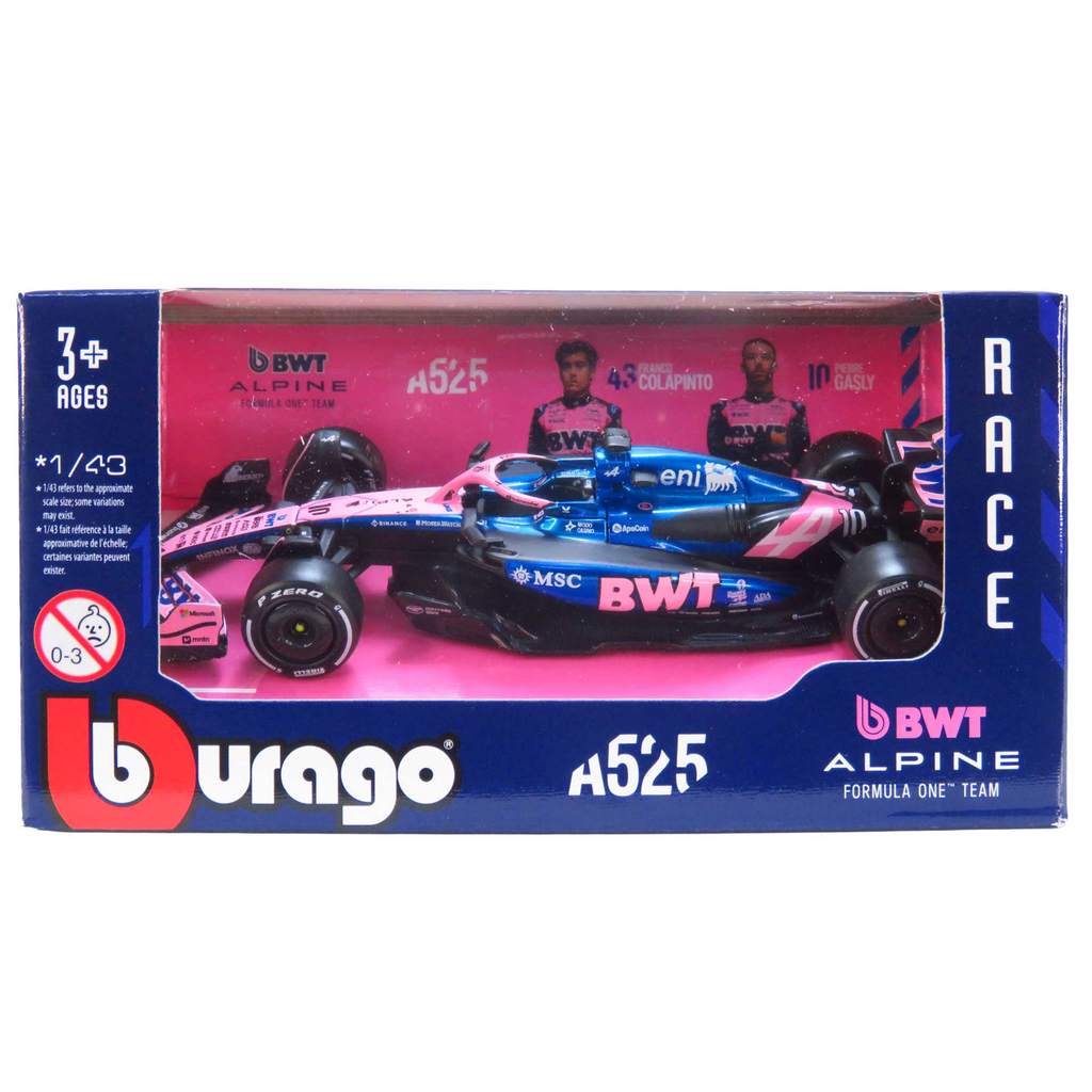 Alpine A525 - Pierre Gasly #10 - Formula 1 2025 - BWT Alpine F1 Team - 1/43 - Bburago