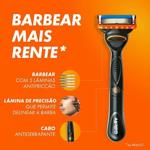 Detalhes do Carga para Aparelho de Barbear Gillette Fusion5 4 Unidades