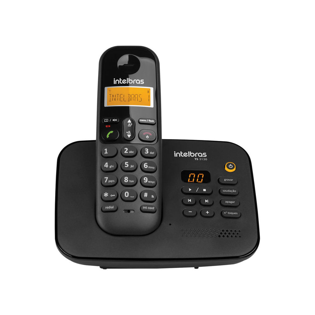 Telefone sem Fio Digital com Secretária Eletrônica Intelbras TS 3130 em Oferta na Shopee