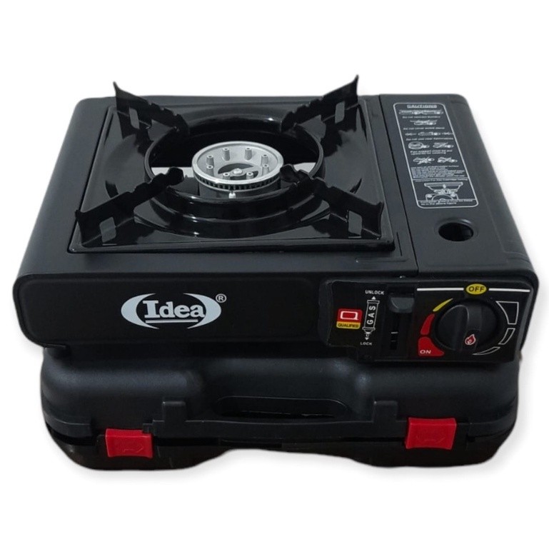 Fogareiro Portátil a Gás 1 Boca Camping Pesca Butano Acendimento Automático