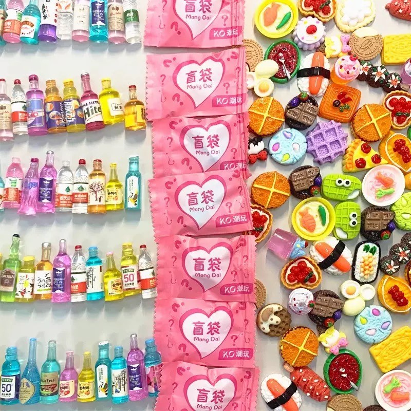 Saco Cego 10 Peças Miniaturas Alimentares – Decorativo e Colecionável