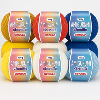 Fio Linha Amigurumi Chenille - Círculo em Oferta na Shopee
