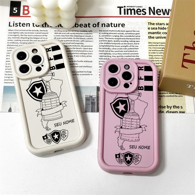 Capinha celular personalizada torcedores do Botafogo para Samsung Galaxy A05 A05S A04 A03 A15 A14 A23 A32 A34 A35 Capa