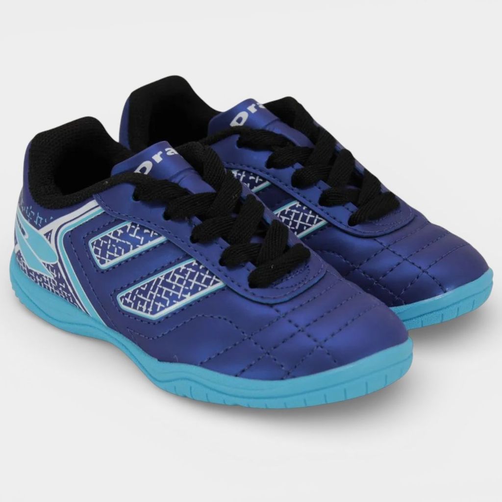 Chuteira Infantil Futsal Dray Spedy Menino - Marinho e Azul