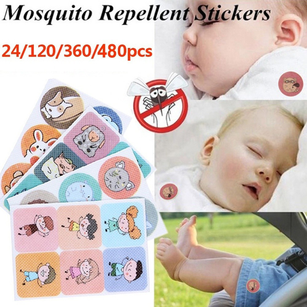 Kit 360 unidades de mosquitos adesivos repelente natural