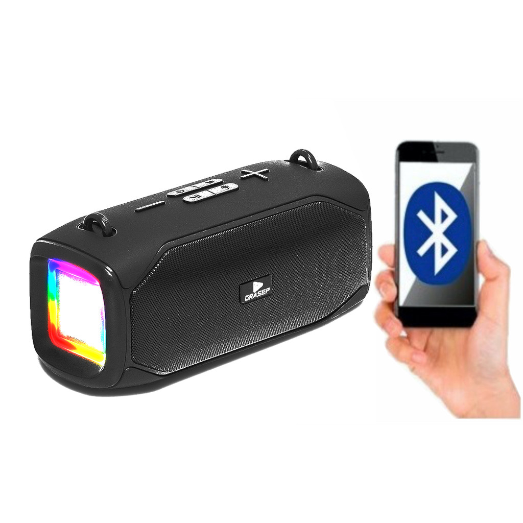 Caixa de Som Bluetooth Portátil 30W Potente Rádio FM USB Micro SD TWS Grave Forte Para Festa Alta DJ
