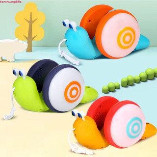 TIANCHUANG Puxar Corda Caracol Carro Brinquedo , Bebê Walker Dos Desenhos Animados Animal De Estimação Arrastar , Intera