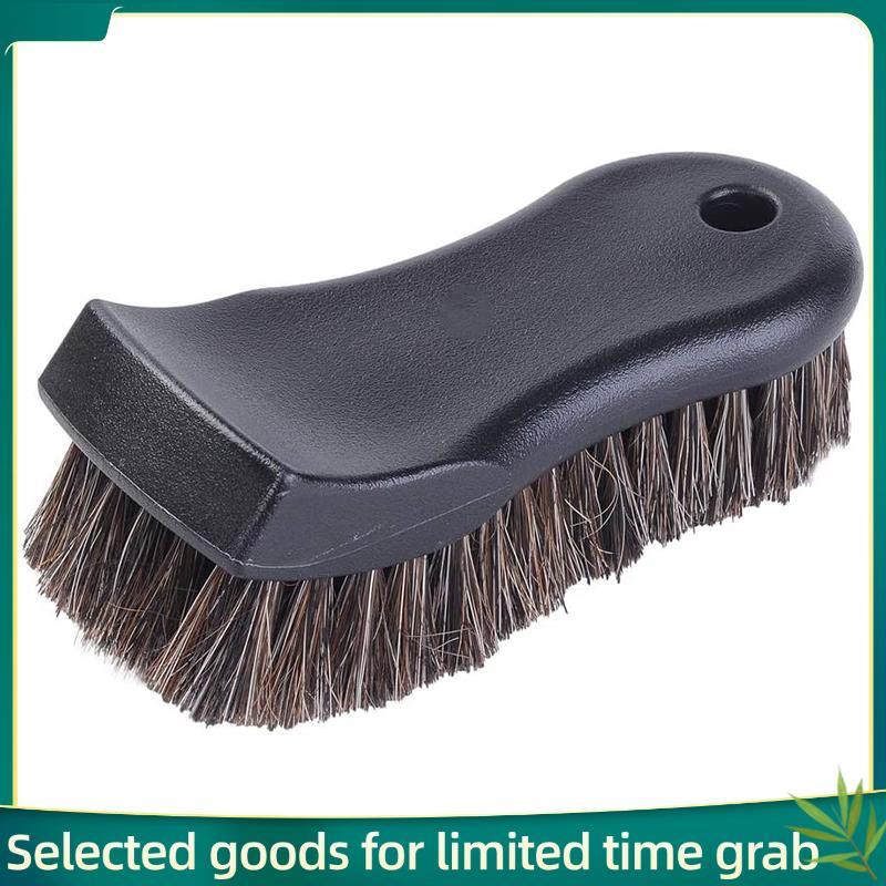 jerry99 Escova De Limpeza De Carro , Macia De Detalhamento De Cabelo De Cavalo , Alça Antiderrapante Veículo Para Lavage