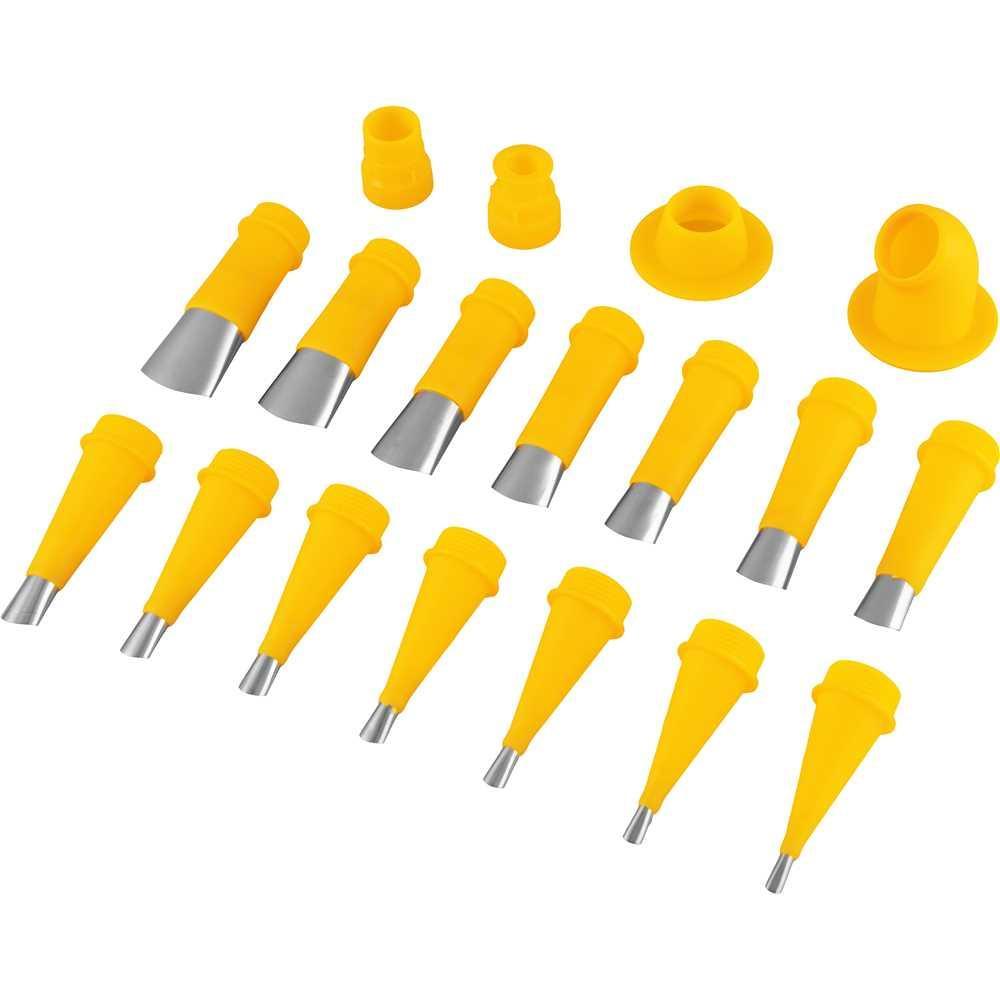Jogo Bicos Inox Para Aplicador Silicone 18Pc 5-30mm Vonder