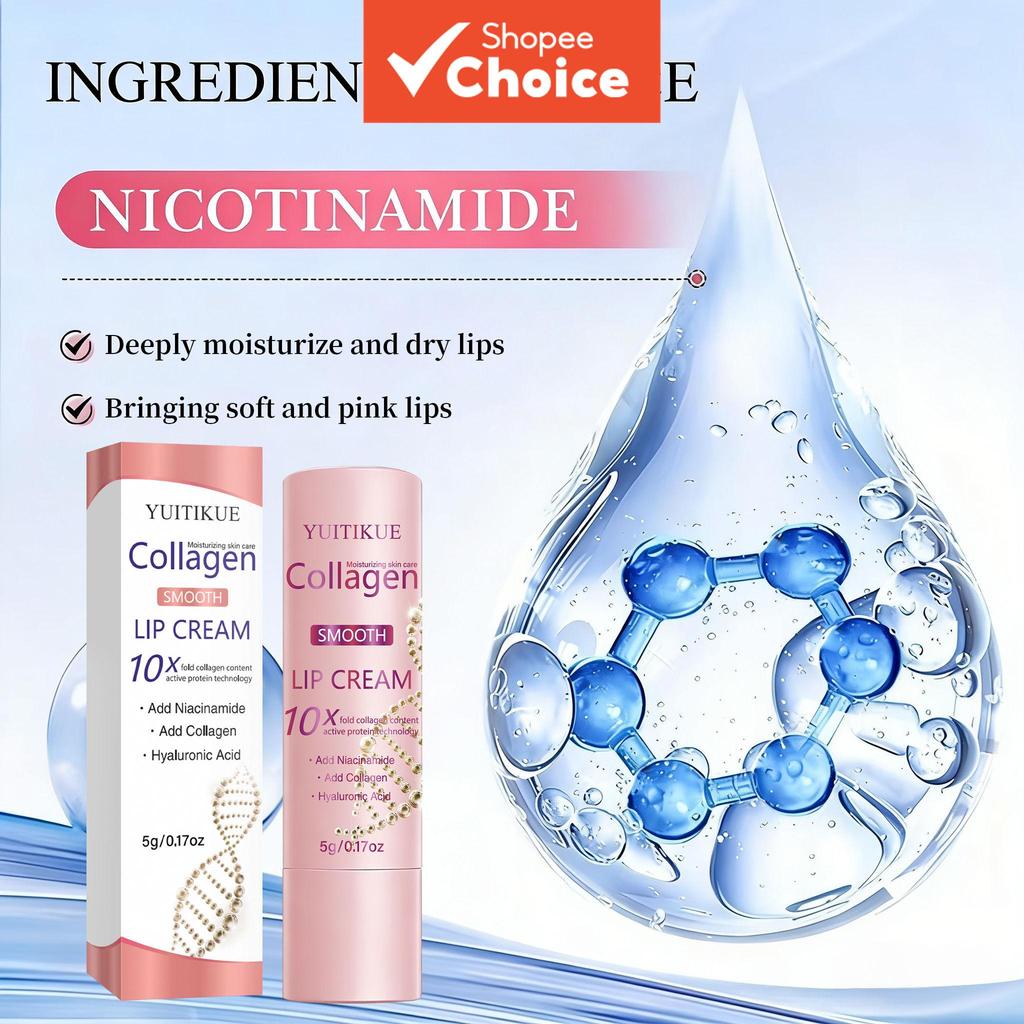 Creme Labial Multi-Efeito • Niacinamida Ilumina o Tom dos Lábios • Hidratante de Mel • Bálsamo Labial Ácido Hialurônico