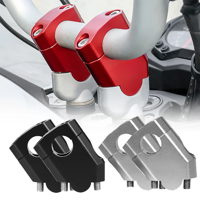 Novo 22mm Motocicleta Guiador Riser Motocross Aumentando Braçadeira Montagem Pit Bike Moto Acessórios Para Yamaha BMW