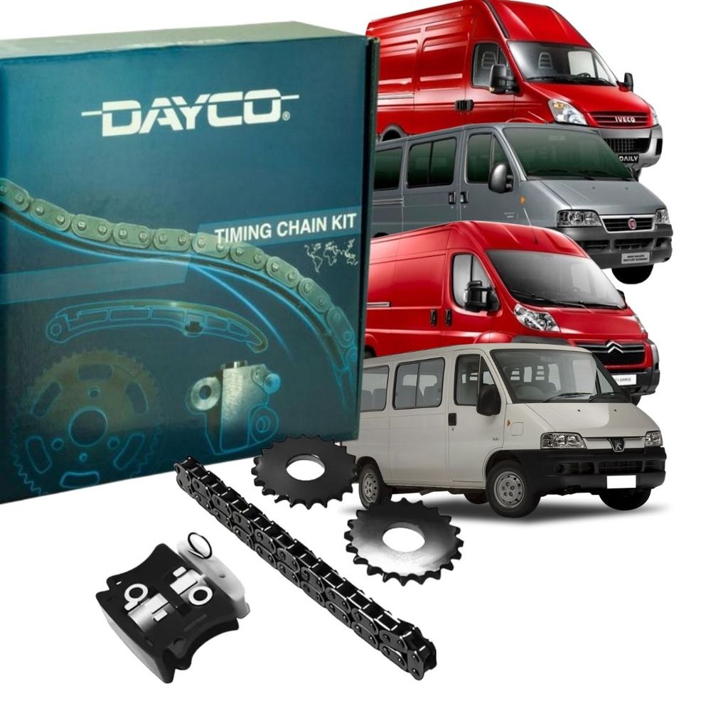 Kit Corrente Comando Citroen Jumper Fiat Ducato Iveco Daily Peugeot Boxer 2.3 16v (Dayco KTC1494)