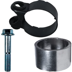 Abraçadeira braçadeira escape CB300 XRE300 XR250 Tornado CB250 Twister parafuso guarnição escapamento