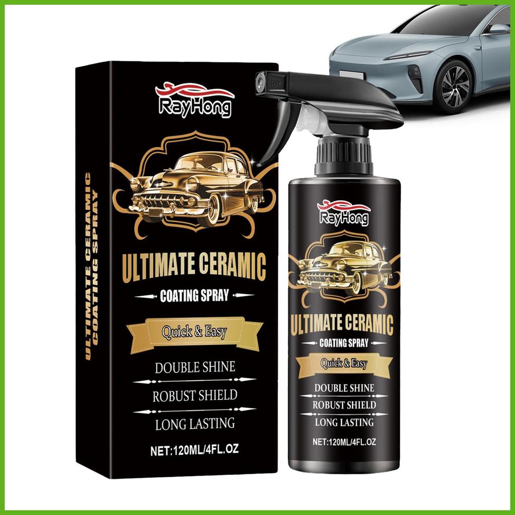 Agente De Revestimento De Carro Protetor De Brilho Hidrofóbico Cerâmico 120ml Detalhando Limpeza Para Veículo cupionbr