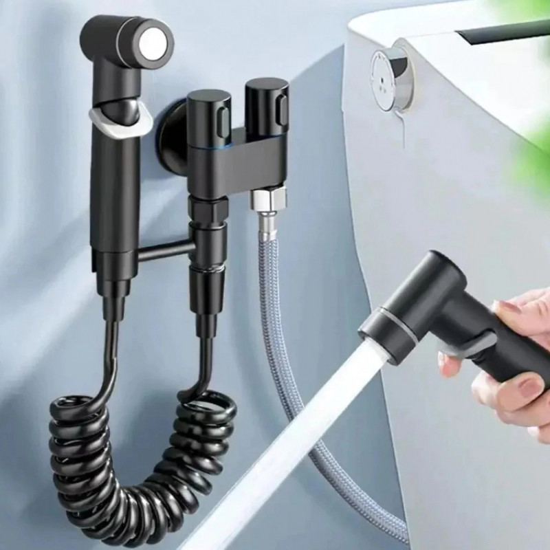 Kit Banheiro Ducha Higiênica em Aço Inox 304 Torneira Dupla Para Banheiro Lavabo Aço Escovado 4 pcs em Oferta na Shopee