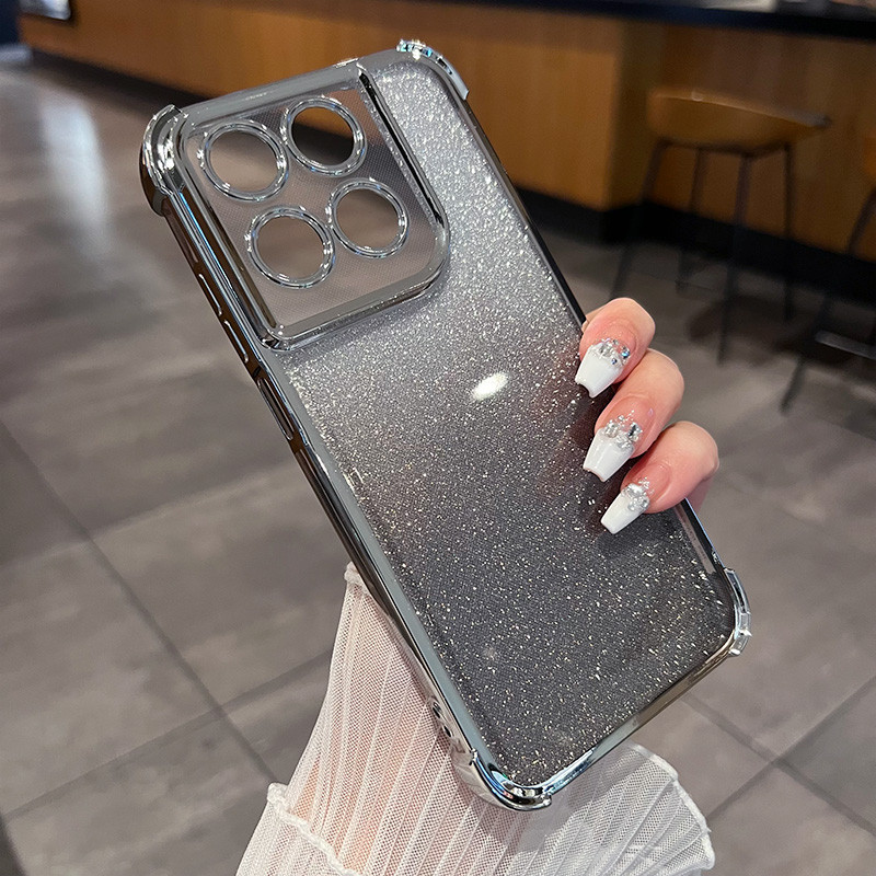 Para Moto G77 G67 5G Caso Glitter Galvanizado De Telefone Motorola G04 G24 EDGE