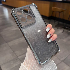 Para Moto G77 G67 5G Caso Glitter Galvanizado De Telefone Motorola G04 G24 EDGE 70 60 Fusion 50 60 NEO PRO G86 G84 G72 G