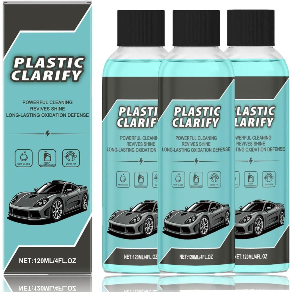 Limpador e Condicionador de Plásticos para Interior de Carros, Restaurador de Plásticos Multiuso e Eficiente para Carros