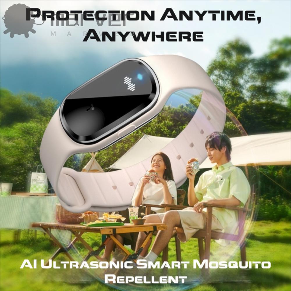 Pulseira Anti-mosquito MARVER , Relógio Portátil M1 , Repelente De Carregamento USB De Silicone