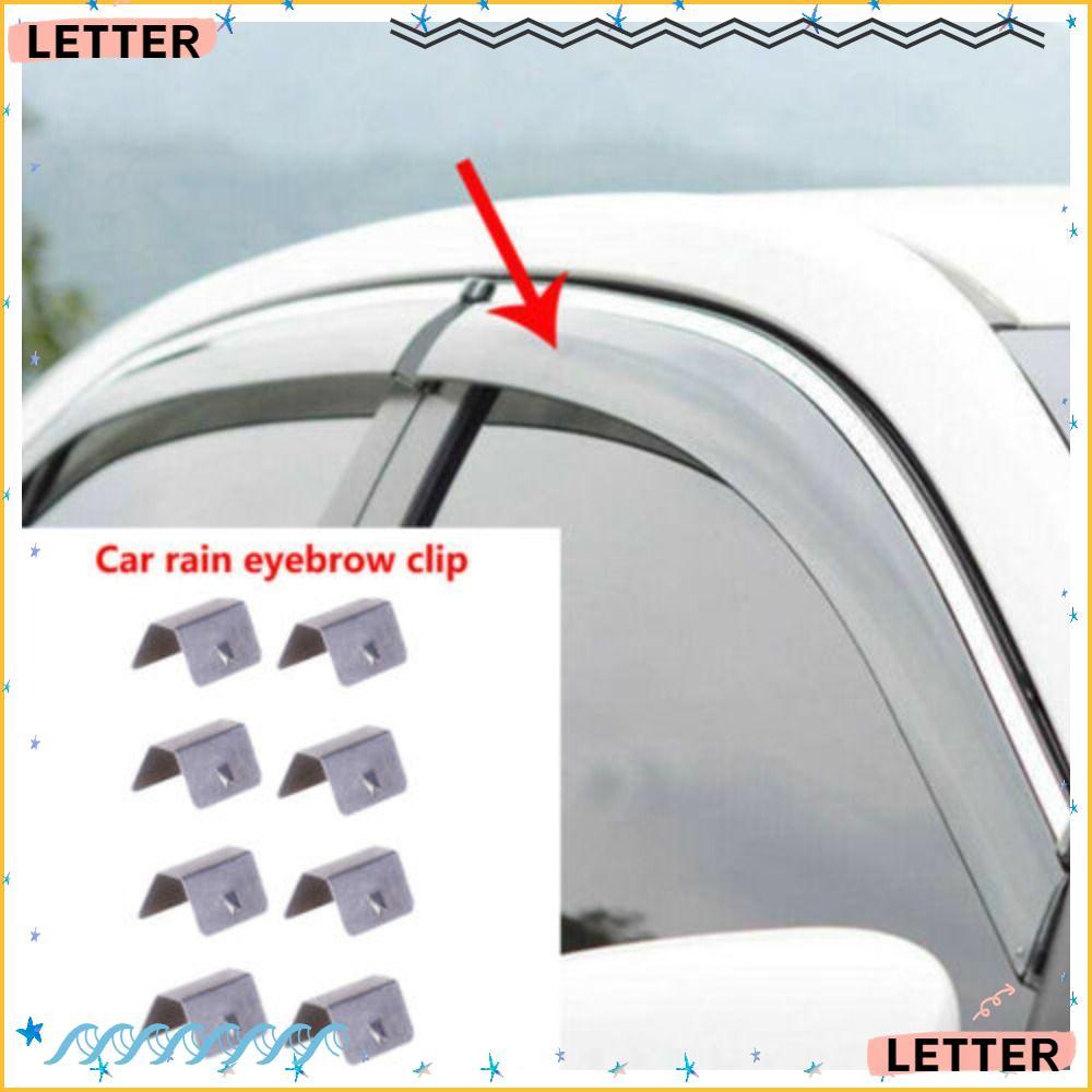 Carta 10 Peças Clipes De Retenção De Janela De Carro , Defletores De Vento Duráveis De Aço Inoxidável , Para HEKO/SNED/G