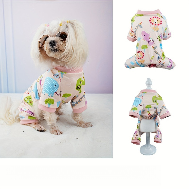 Roupas para Filhotes Meninos e Meninas, Pijamas para Cães Pequenos Chihuahua Yorkshire, Camisa de Primavera e Verão, Rou