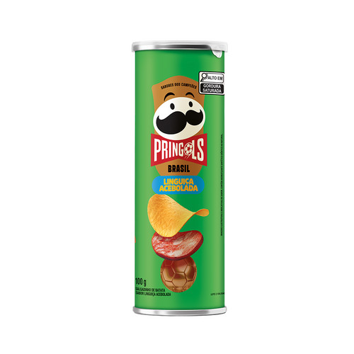 Salgadinho Batata Frita Pringles Linguica Acebolada 100g em Oferta na Shopee