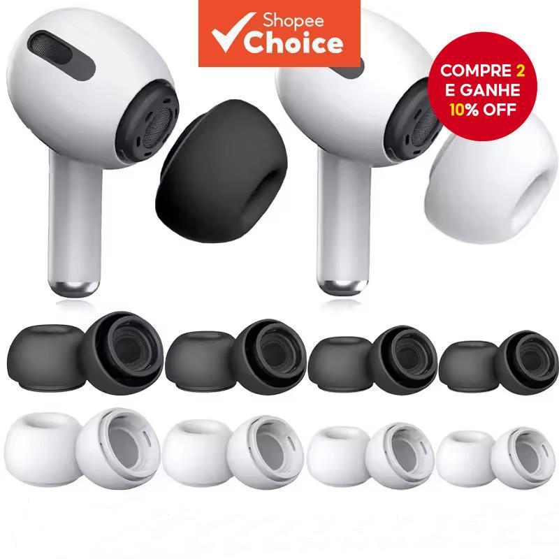 AirPods Pro Ear Tips Almofadas De Substituição De Silicone Com Design De Ventilação De Alívio De Pressão Para Ajuste Seg