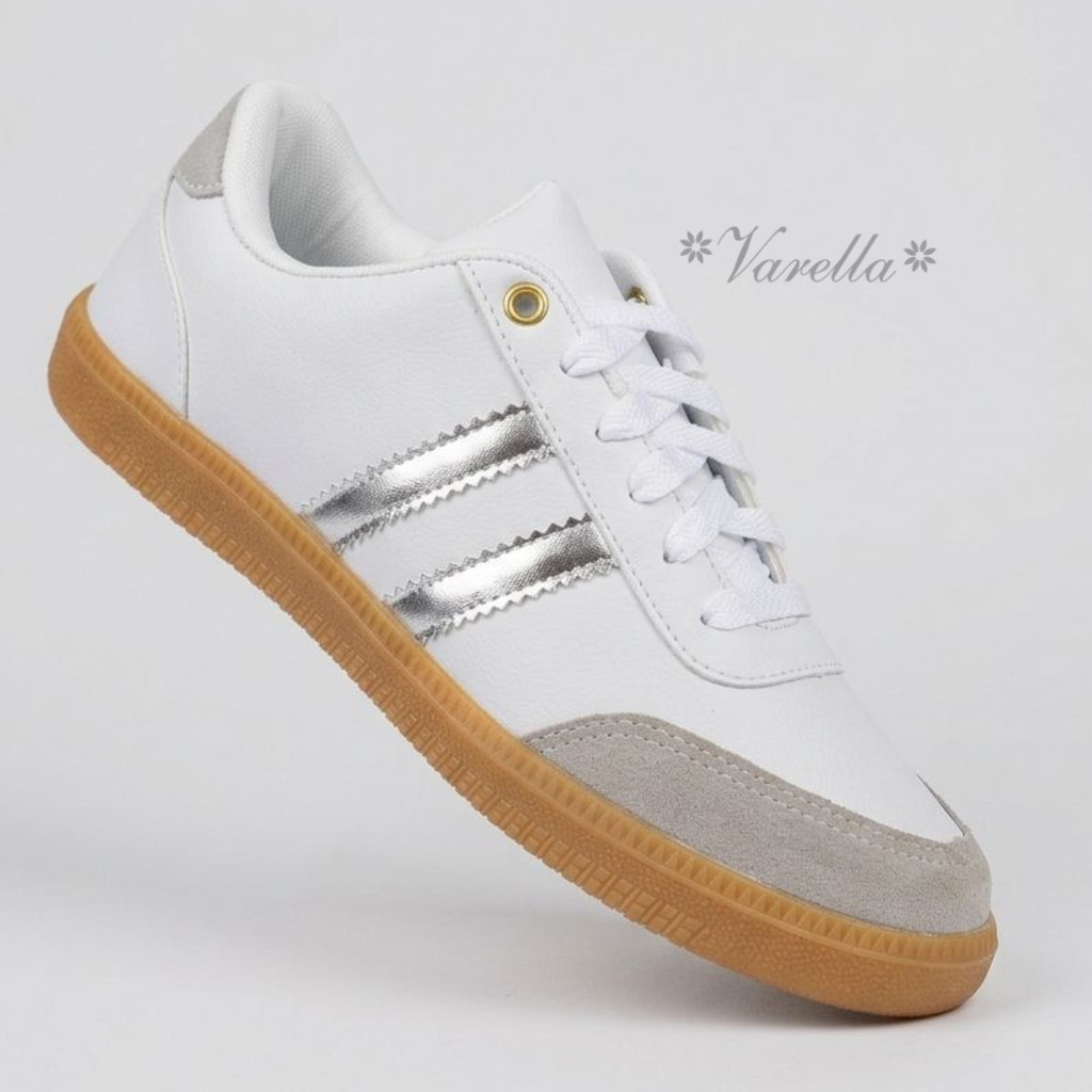 Tênis Feminino Branco Samb Casual Amarrar Tenis Casual Básico Promoção em Oferta na Shopee