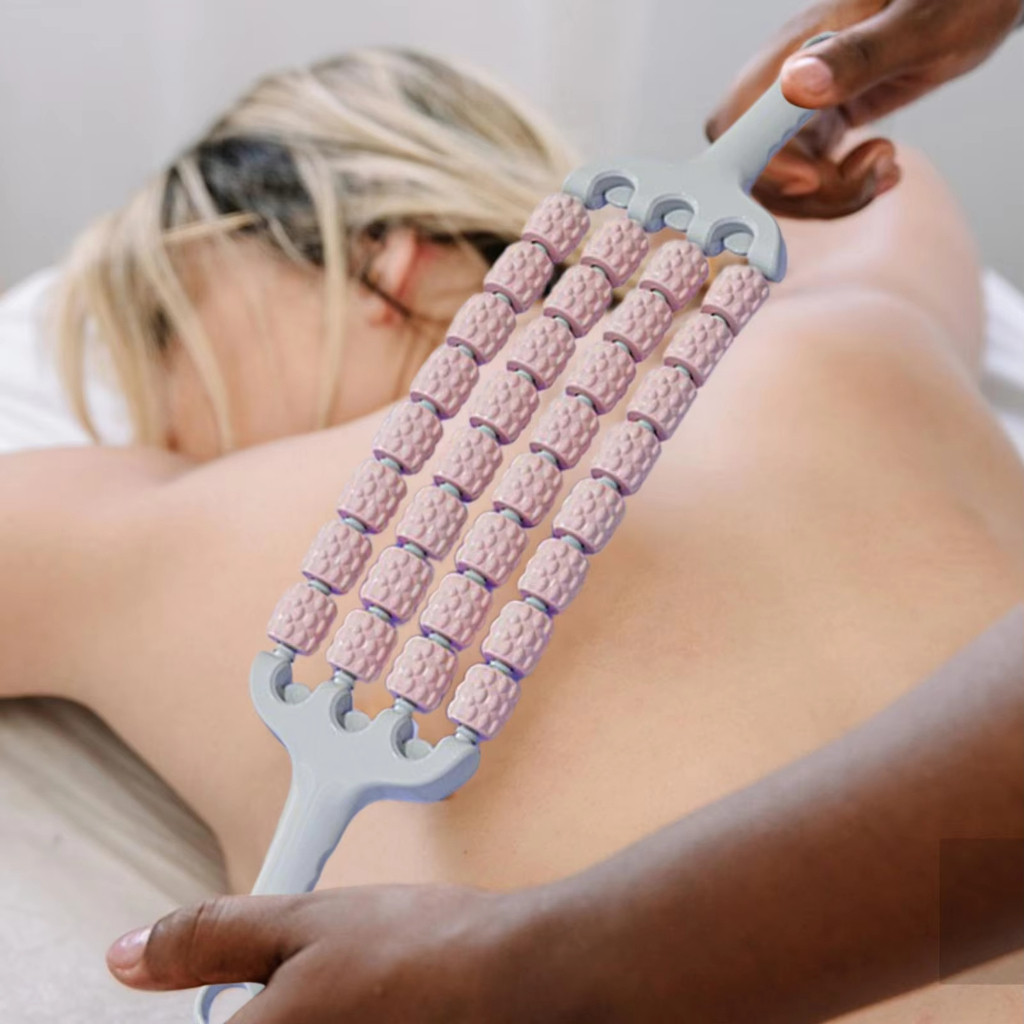 Rolo de massagem flexível para pernas e costas, relaxamento, portátil, tecido profundo, recuperação fitness