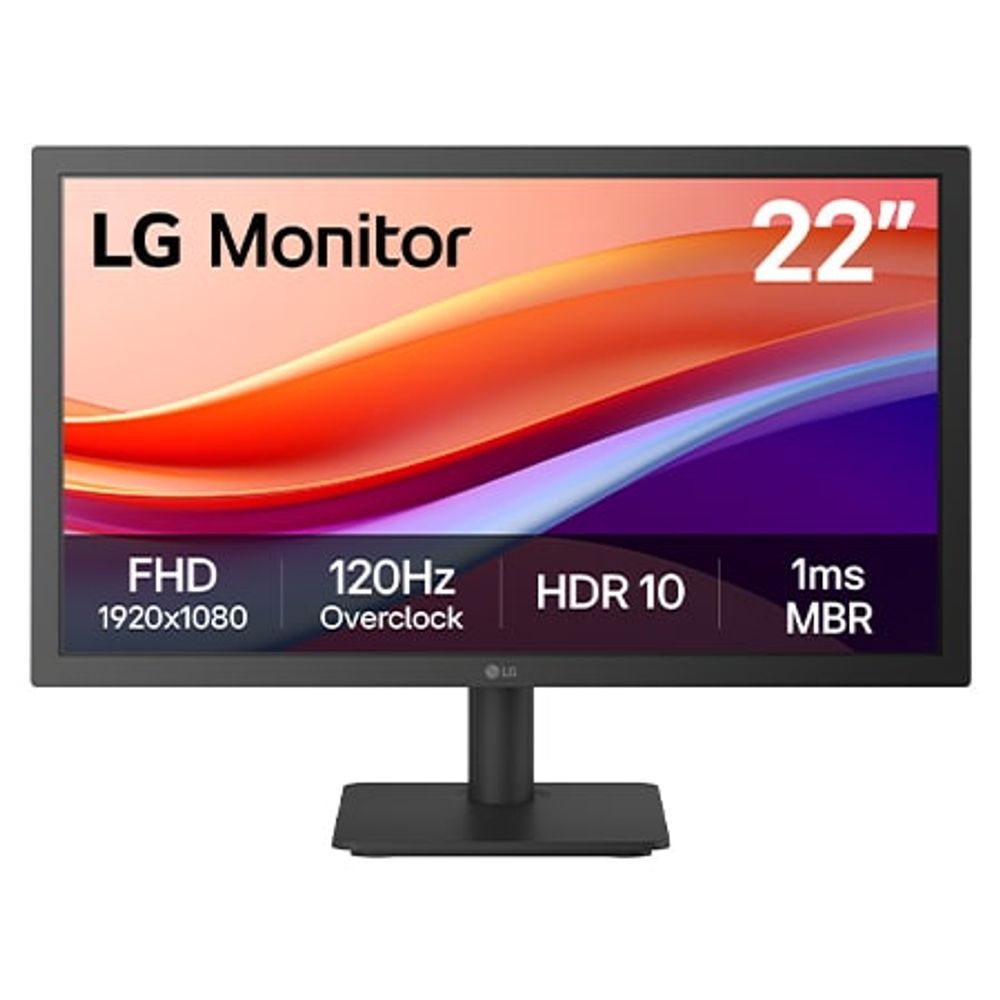 Monitor LG 22” FHD 1ms 120Hz Flicker Safe HDMI Dynamic Action Sync - 22U403A-B