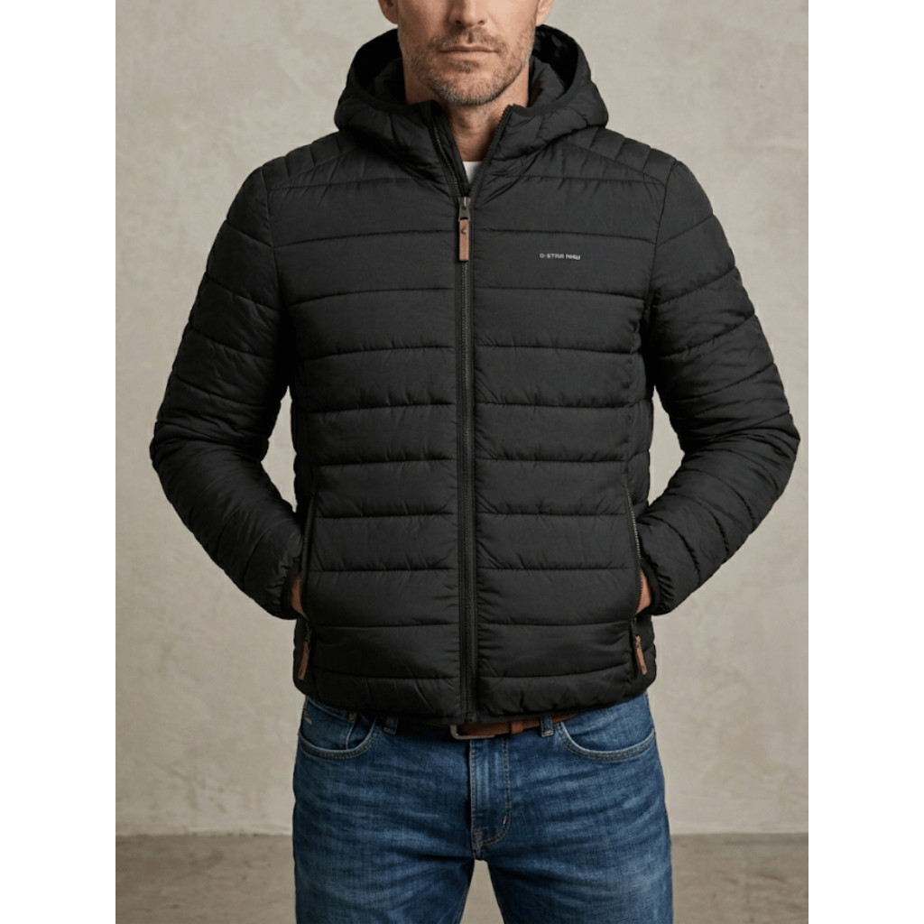 Jaqueta Bobojaco Puffer Masculina Capuz Casaco De Frio Blusa Corta Vento Forrada Inverno Promoção